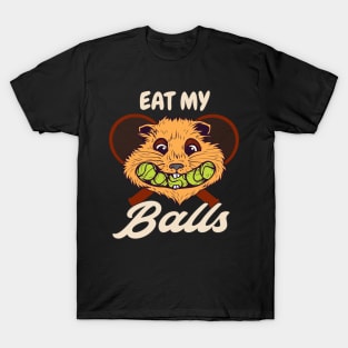 Tennis Hamster Ball Humor T-Shirt